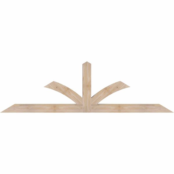 Ekena Millwork Richland Smooth Timber Gable Bracket, Douglas Fir, 72"W x 21"H x 3 1/2"D x 3 1/2"F, 7/12 Pitch GBW072X21X0404RIC00SDF - main